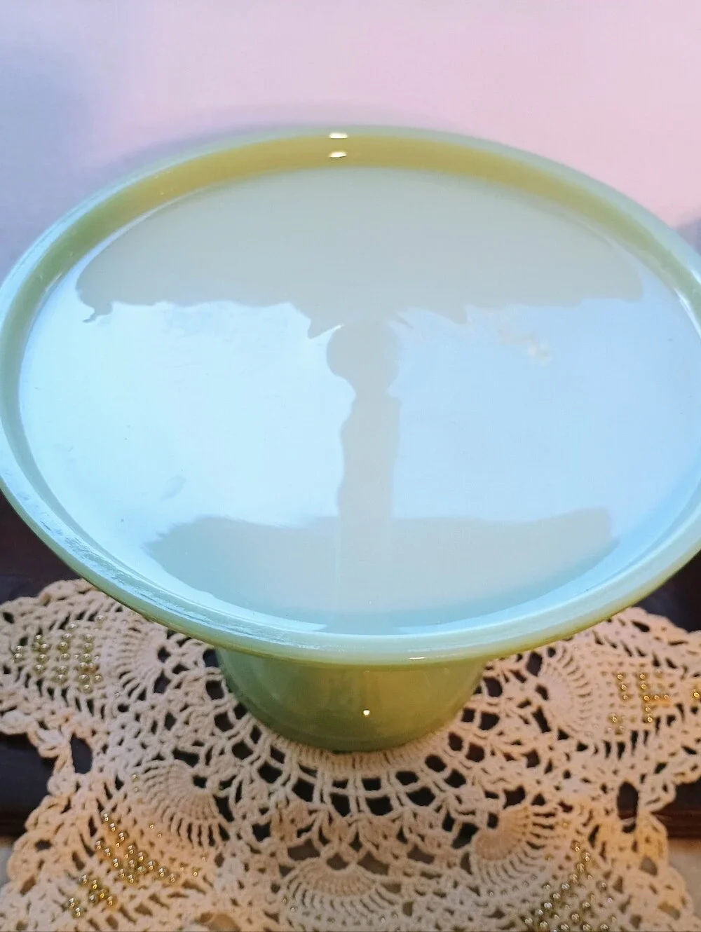 Jadeite Cake Pedestal (10 Inches)
